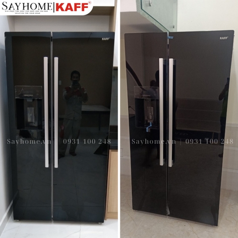 Tủ lạnh KAFF KF-SBS600GLASS 573 lít - Bảo hành chính hãng 5 năm