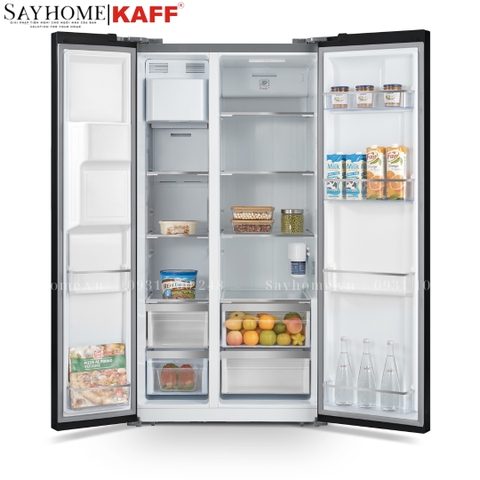 Tủ lạnh KAFF KF-SBS600GLASS 573 lít - Bảo hành chính hãng 5 năm
