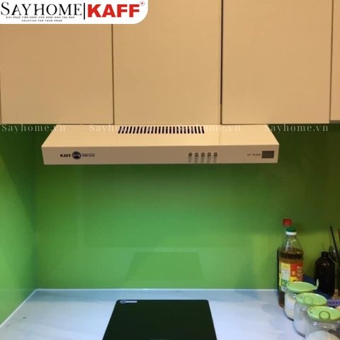 Máy hút mùi KAFF KF-SL60KW, KF-SL70KW âm tủ màu trắng - Bảo hành chính hãng 3 năm