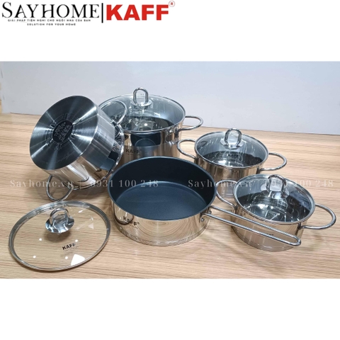 Bộ nồi KAFF KF-ST09304 Inox cao cấp 5 món