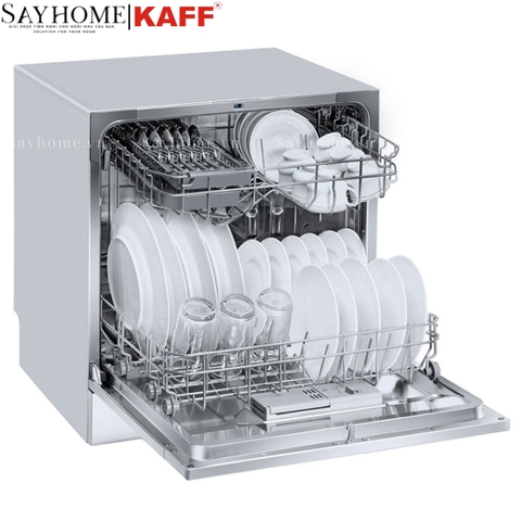 Máy rửa chén bát KAFF KF-SW800 độc lập 8 bộ đồ ăn Châu Âu - Bảo hành chính hãng 5 năm