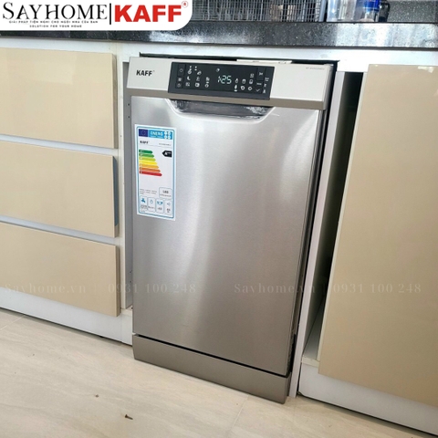 Máy rửa chén bát KAFF KF-W45A1A401J bán âm, độc lập 9 bộ - Bảo hành chính hãng 5 năm