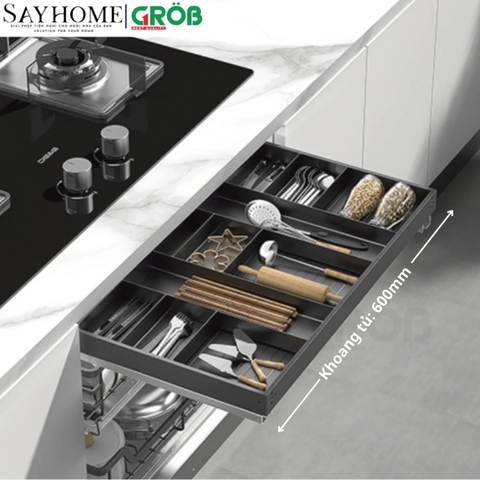 Khay chia nhôm GROB C1NC- 60/70/75/80/90 tràn khoang độc lập - Hàng chính hãng