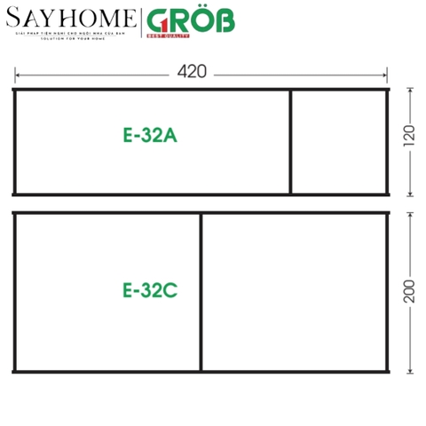 Khay chia nhôm GROB E- 32E, E- 32A, E- 32C tại thành phố Hồ Chí Minh