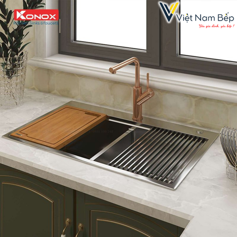 Chậu rửa bát Workstation Sink – Topmount Sink KN8850TD - Chính hãng KONOX