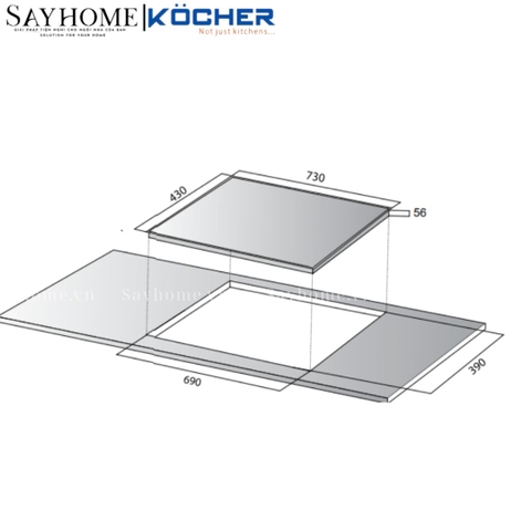 Bếp từ Kocher DI-333Pro -  Bảo hành 3 năm