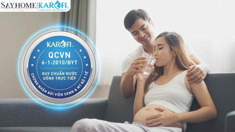 Máy lọc nước Karofi KSI90 Plus tủ đứng 9 lõi lọc - Hàng chính hãng