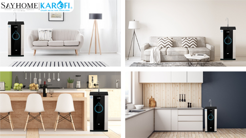 Máy lọc nước Karofi KSI90 Plus tủ đứng 9 lõi lọc - Hàng chính hãng
