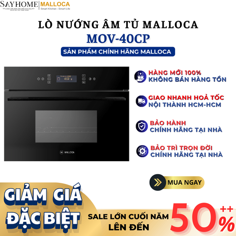 Lò nướng MALLOCA MOV-40CP âm tủ 40 Lít - Hàng chính hãng