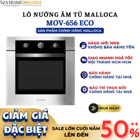 Lò nướng điện MALLOCA MOV-656 ECO âm tủ 75 Lít - Hàng chính hãng