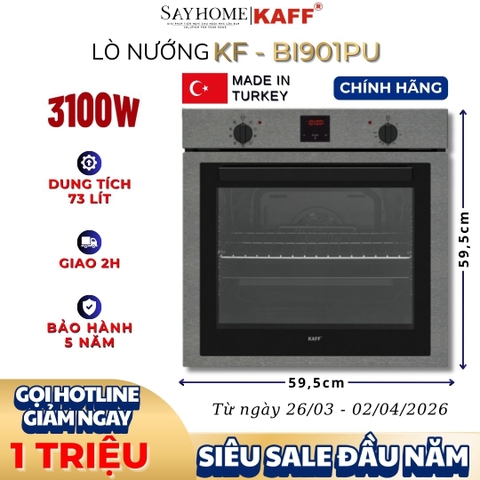 Lò nướng KAFF KF-BI901PU âm tủ 73 lít - Hàng chính hãng KAFF