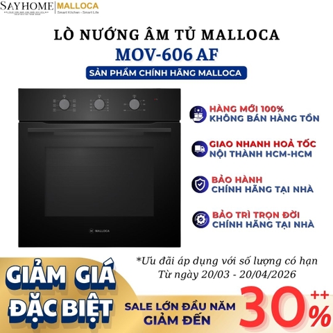 Lò nướng MALLOCA MOV-606 AF âm tủ 60 Lít - Hàng chính hãng