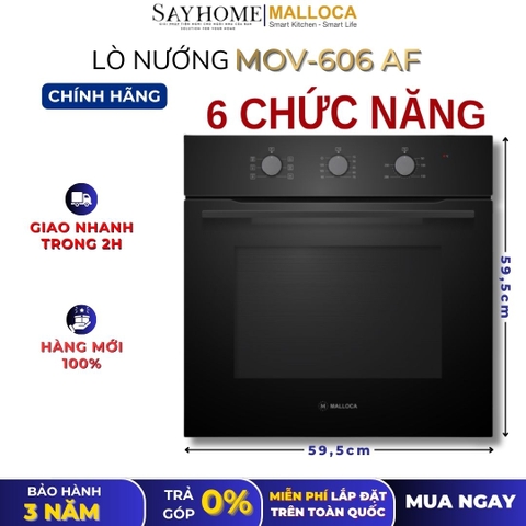 Lò nướng MALLOCA MOV-606 AF âm tủ 60 Lít - Hàng chính hãng