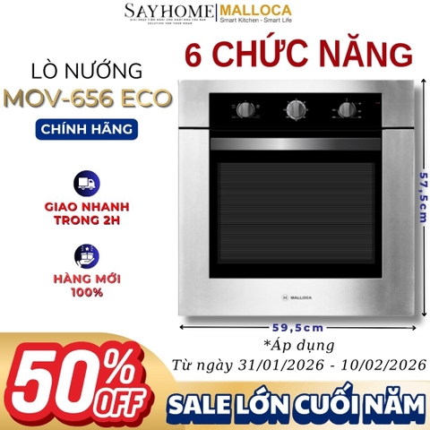 Lò nướng điện MALLOCA MOV-656 ECO âm tủ 75 Lít - Hàng chính hãng