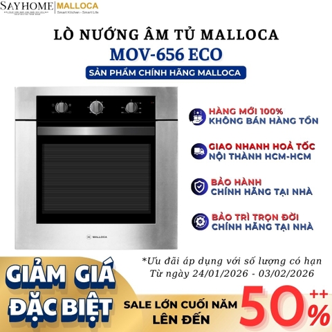 Lò nướng điện MALLOCA MOV-656 ECO âm tủ 75 Lít - Hàng chính hãng
