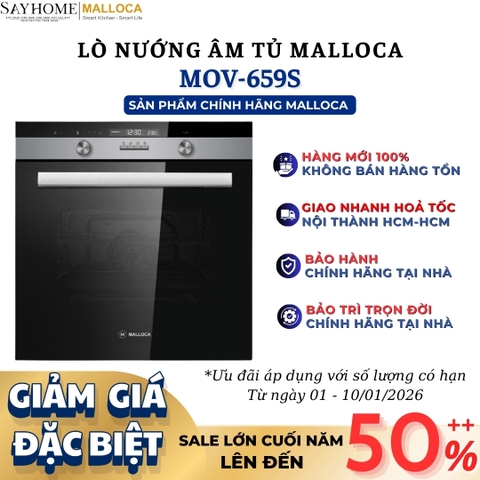 Lò nướng MALLOCA MOV-659S âm tủ 70 Lít - Hàng chính hãng