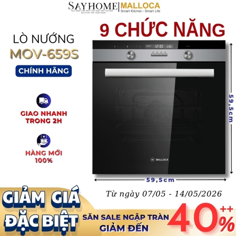 Lò nướng MALLOCA MOV-659S âm tủ 70 Lít - Hàng chính hãng