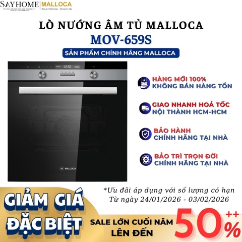 Lò nướng MALLOCA MOV-659S âm tủ 70 Lít - Hàng chính hãng