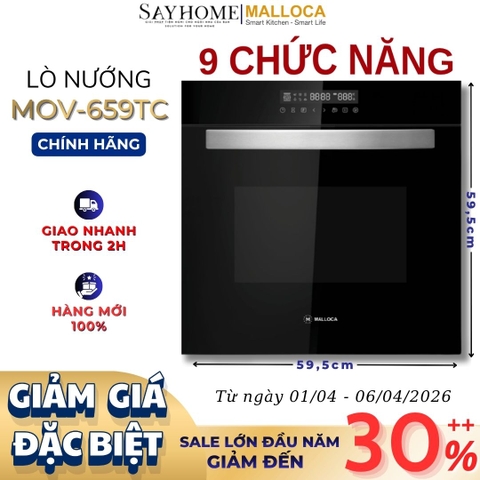 Lò nướng MALLOCA MOV-659TC âm tủ 70 Lít - Hàng chính hãng