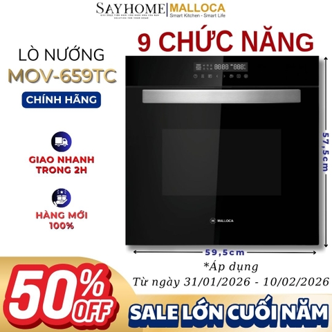 Lò nướng MALLOCA MOV-659TC âm tủ 70 Lít - Hàng chính hãng