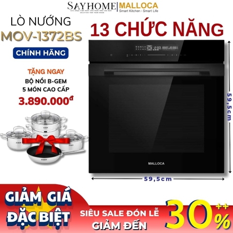 Lò nướng MALLOCA MOV1372BS âm tủ 72 Lít - Hàng chính hãng