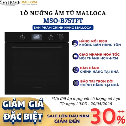 Lò nướng MALLOCA MSO-B75TFT dung tích 75 lít - Hàng chính hãng