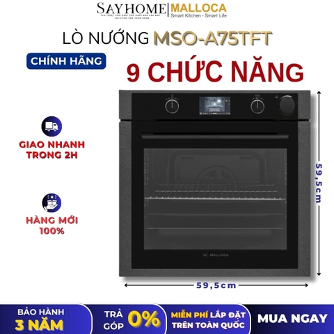 Lò nướng MALLOCA MSO-A75TFT dung tích 75 lít - Hàng chính hãng