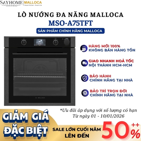 Lò nướng MALLOCA MSO-A75TFT dung tích 75 lít - Hàng chính hãng