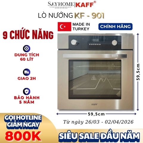 Lò nướng KAFF KF-901 dung tích 67L - Bảo hành chính hãng 5 năm