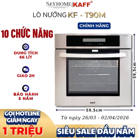 Lò nướng KAFF KF-T90M dung tích 66L - Bảo hành chính hãng 5 năm