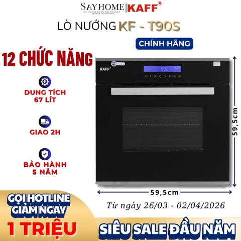 Lò nướng KAFF KF-T90S dung tích 67L - Bảo hành chính hãng 5 năm