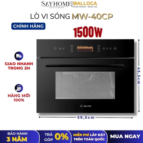 Lò vi sóng MALLOCA MW-40CP âm tủ 40 Lít - Hàng chính hãng