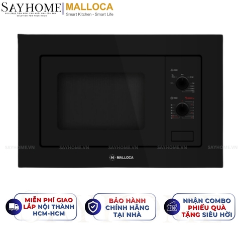 Lò vi sóng MALLOCA MW-820B âm tủ 20 Lít - Hàng chính hãng