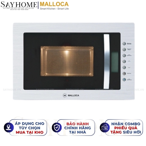 Lò vi sóng MALLOCA MW-927I âm tủ dung tích 27 Lít - Hàng chính hãng