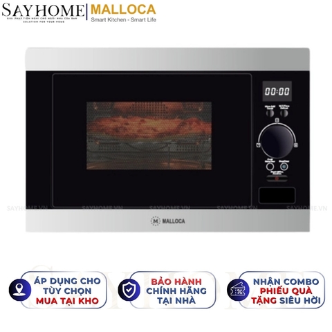 Lò vi sóng MALLOCA MW 927S âm tủ 27 Lít - Hàng chính hãng