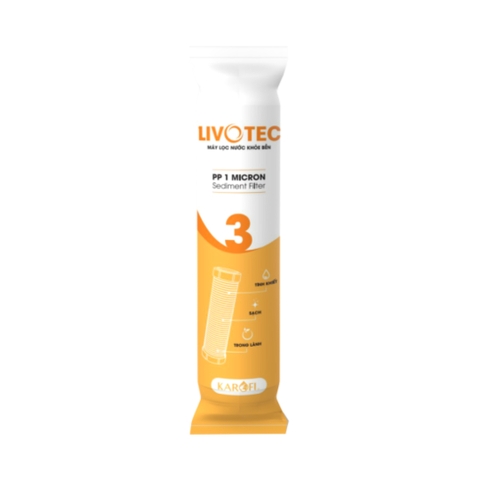 Lõi lọc Karofi Livotec số 3 PP 1 Micron - Hàng chính hãng