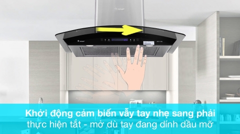 Máy hút mùi kính cong RANGE HOOD PRAMIE AC17-700