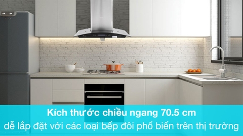 Máy hút mùi kính cong RANGE HOOD PRAMIE AC17-700