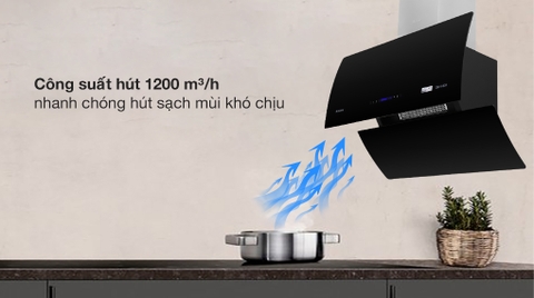 Máy hút mùi kính vát RANGE HOOD PRAMIE DE19-700/900