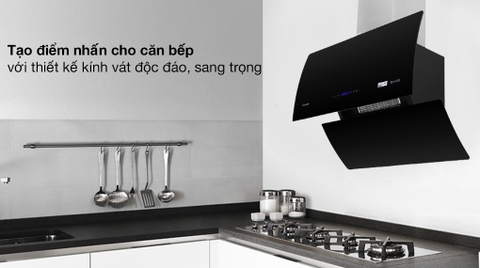 Máy hút mùi kính vát RANGE HOOD PRAMIE DE19-700/900