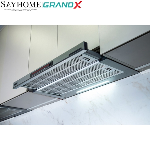 Máy hút mùi GrandX GX H70F72G / GX H70F72B âm tủ, ray kéo - Hàng chính hãng