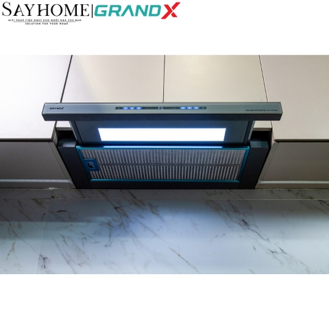 Máy hút mùi GrandX GX H70F75B/ GX H70F75G âm tủ, ray kéo - Hàng chính hãng