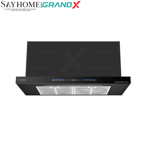 Máy hút mùi GrandX GX H70F85B/ GX H70F85G/ GX H80F85B âm tủ, ray kéo - Hàng chính hãng