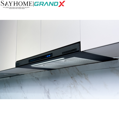 Máy hút mùi GrandX GX H70F85B/ GX H70F85G/ GX H80F85B âm tủ, ray kéo - Hàng chính hãng