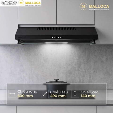 Máy hút mùi âm tủ MALLOCA MH6014B tại thành phố Hồ Chí Minh