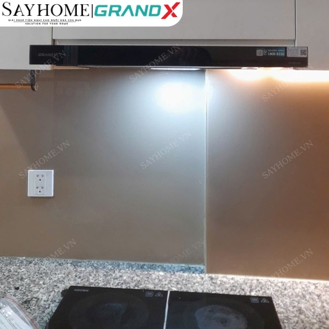Máy hút mùi GrandX GX H60F56B / GX H70F56B âm tủ, ray kéo, màu đen - Hàng chính hãng