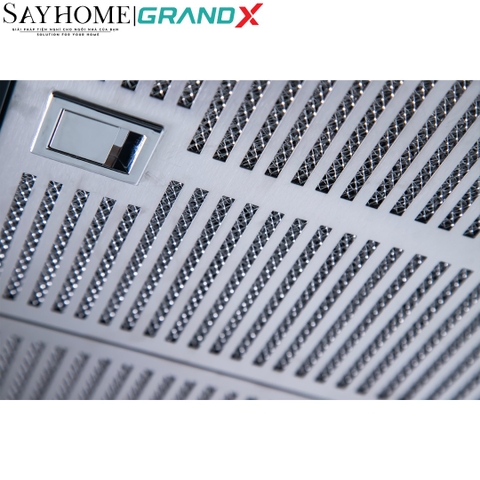 Máy hút mùi GrandX GX H70C62B/ GX H90C62B kính cong, màu đen - Hàng chính hãng