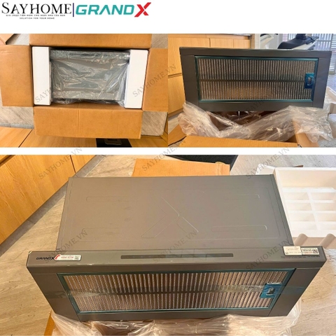 Máy hút mùi GrandX GX H70F75B/ GX H70F75G âm tủ ray kéo tại Thành phố Hồ Chí Minh