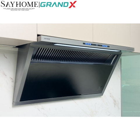 Máy hút mùi GrandX GX H70T88G/ GX H90T88G kính vát, áp tường - Hàng chính hãng