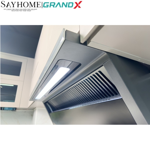 Máy hút mùi GrandX GX H70T88G/ GX H90T88G kính vát, áp tường - Hàng chính hãng